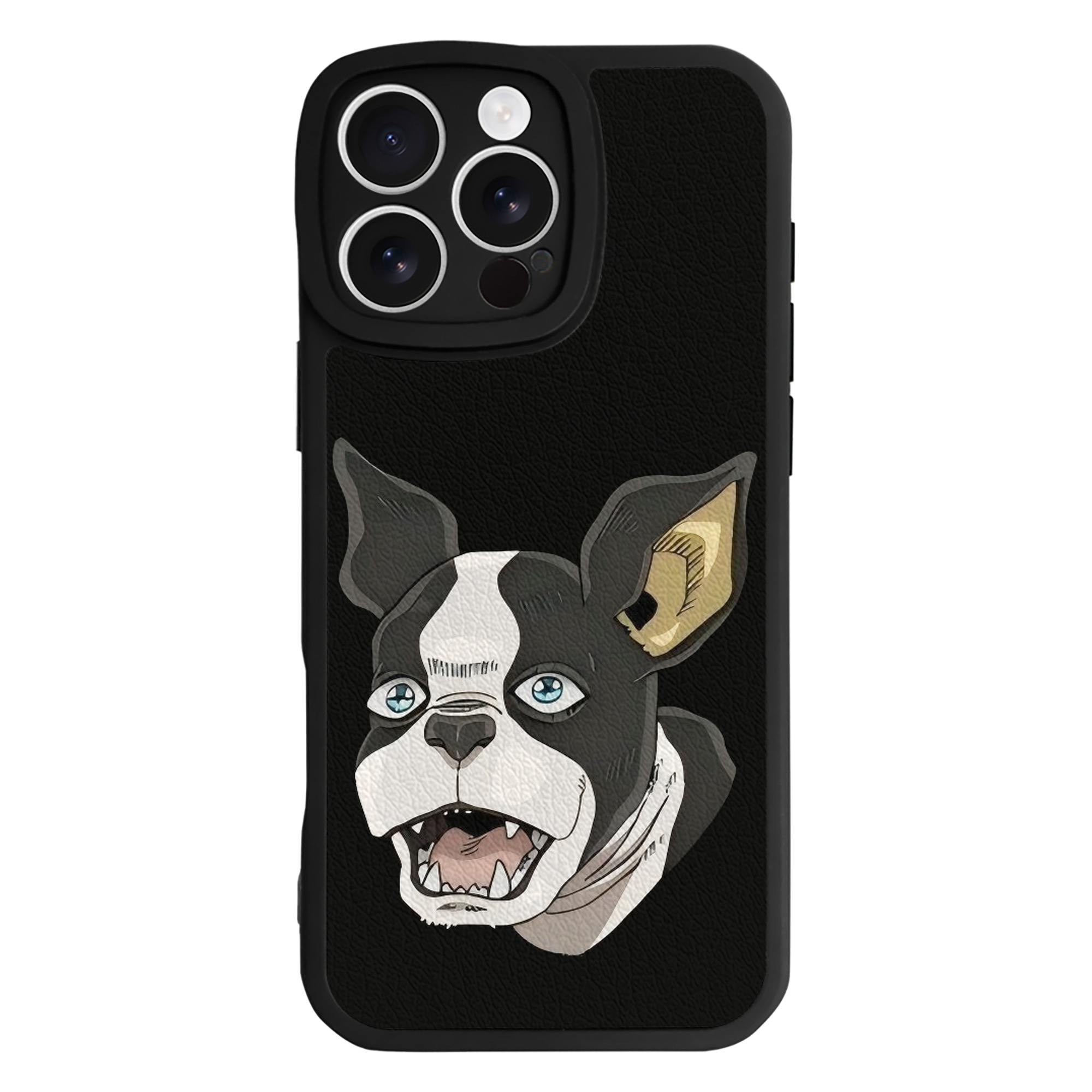 （画像用） ジョジョの奇妙な冒険 イギー JoJo's Bizarre Adventure Iggy 【iPhone 16シリーズ対応】シリコンスマホケース（レザー調） 材質：シリコン